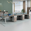 Liyu Home Desk with Standing And Seating for Commercial Wood Furniture Adjustable Cubicle Computer Offices Staff Table
