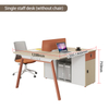 Liyu Wood 4 Person Office Furniture Commercial Furniture Modular Office Desk Partition Office Staff Table Cubicle Workstation