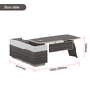 Liyu Modern Luxury Executive Desk L-Shaped Boss Manager Furniture Home Fashion Wood MDF Extendable Table for CEO Office