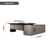 Liyu Modern Office Furniture Table Executive Ceo Office Desk with Sub-cabinet