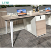 Liyu New Design Factory Price 4 Person Office Staff Desk Modular Office Workstation Tables