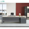 Liyu Modern Italian Business Style Solid Wood Office Furniture Functional High-end Luxury Boss Desk Office Table CEO Desk