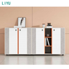Liyu Furniture 2 Person Office Cubicle Wooden Workstation Modern Desk Partition