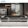 Liyu Luxury Executive Office Desk by Big Boss Modern Design Home Office Furniture Durable Wooden Panel Material