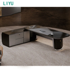 Liyu Meubles De Bureau Modern Design Office Desk Furniture L Shaped CEO Director Manager Executive Office Desk