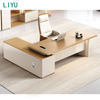 Liyu High End L-shaped Desk with Big Storage Office Furniture Executive Desk for CEO