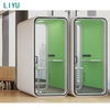 Liyu Factory Wholesale Customizable Modern Acoustic Office Working Pods Height Adjustable Desk Easy Removable