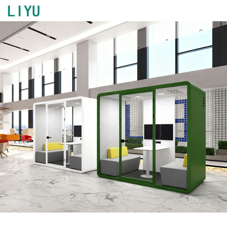 Liyu Office Collaboration Pod Plug-and-Play Meeting Booth with Climate Control & 360° Sound Absorption