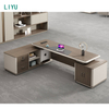 Liyu China Factory Table Design Furniture Luxury Office Boss Wooden Manager Office Desk