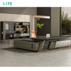 Liyu China Supplier Manager CEO Director Boss Office Desk Executive Modern White Office Furniture Office Table And Chair Set