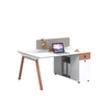 Compact and Functional Cubicle Desk for Collaborative Spaces
