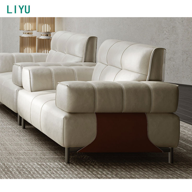 Elegant Leather Office Sofa for Relaxation and Style