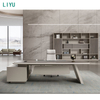 Liyu High Quality Custom Modern Design Commercial Office Furniture Executive Ceo Manager Boss Luxury Office Desk Director Tables