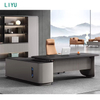 Liyu Modern Furniture High-tech Modern CEO Boss Executive Table Office Computer Desk Design Executive Desk Modern L-Shaped Desk