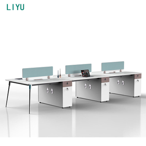 Liyu Foshan Office Desk with Shelves Office Furniture Home Table Workstation call center cubicles