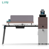 Liyu Custom Modern L Shape Home Furniture Modular Cubical Desk Side Table Office Cubicle Design