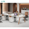 Liyu Foshan Office Desk with Shelves Office Furniture Home Table Workstation
