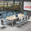 Liyu Boardroom Room Tables And Chairs Room 20 Person Meeting Modern Office Desk Boat Shaped Folding With Conference Table