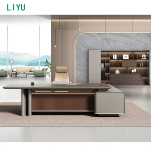 Liyu Mobilier De Bureau Modern Luxury Executive Office Desk Chinese Factory Supplier Office Desk Furniture