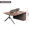 Liyu Wholesale Modern Office Furniture Industrial Simple 2/4 Seat Modular Workstation with Table Screen Computer Desk