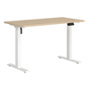 Liyu Standing Desk Touch Screen Controller Compact Modern Office Desk with MDF Bamboo Tabletop Adjustable Height Office Table