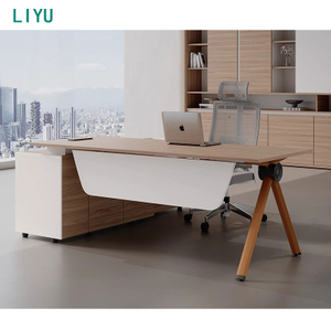 Liyu Mobilier De Bureau Hot Sale White Color Modern Wood Table Small Home White Office Furniture Desk