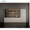 Liyu China Supply Luxury Wooden Manager Escritorio De Oficina Executive Boss Table Office Desk with Drawers