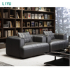 Liyu Office Furniture Italian Design Living Room Large Corner Sofa Set Minimalist Large-Sized for Villa Apartment Workshop