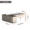 Liyu 2025 Wholesale Custom Modern Ceo Italian Wood Color Luxury Office Desk Simple Design for Family Compute Use