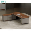 Liyu uxury Office Furniture Bureau De Table Executive CEO Office Desk Curved Office Desks