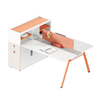Liyu Furniture 2 Person Office Cubicle Wooden Workstation Modern Desk Partition