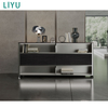 Liyu Modern Square Steel Wood Conference Table Extendable Office Furniture for School Or Office