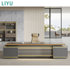 Liyu Luxury Design Commercial Furniture Executive Office Table for Boss Office