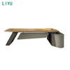 Liyu Luxury Custom Office Furniture CEO Boss Table Office Executive Desk Wooden Modern Office Furniture