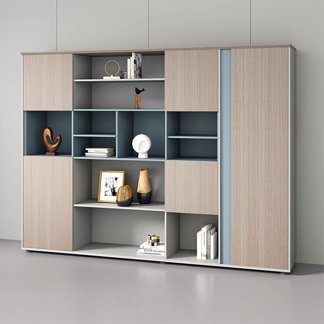 Liyu office Awesome multi-layers contemporary wooden office furniture storage Boss filing cabinet