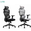 Liyu Free Sample Wholesale Ergonomic Modern Manager Mesh New Adjustable Swivel Desk Connecting Armrest Executive Office Chair