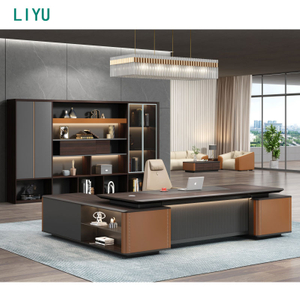 Liyu Furniture Professional Manufacturer Factory Price L Shape Modern Design Commercial Office Executive Office Desk