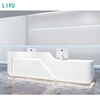 Liyu High End Modern Luxurious Office Building Furniture Large Front Desk Salon SPA Beauty Lobby Welcome Reception Desk