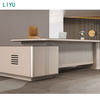 Liyu Cheap L Shape Escritorio De Oficina Ejecutiva Wooden Office Computer Desk Trading Chairman Commercial Manager Desk