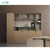 Liyu Furniture Wholesale Table Office Manager Executive Black L Shaped Office Desk Corner Office Desk Modern