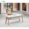 Liyu Classic Office Table Desk Drawer Office Wooden Simple Desk Table Pc Desk Modern Office Furniture