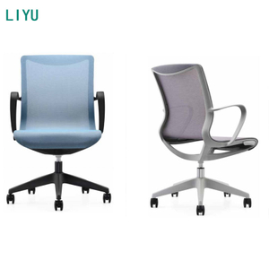 Liyu Executive Office Chair 2024 Ergonomic Mesh Swivel Chair Adjustable Headrest Modern Durable Metal Fabric Nylon