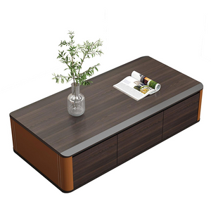 Wooden Rectangular Tea Table A Living Room Reception Table with Drawer Storage