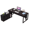 Liyu Modern L-Shaped Executive Office Furniture Commercial Wood Boss Desk Foldable MDF Steel Computer Desk Home School Boss Desk