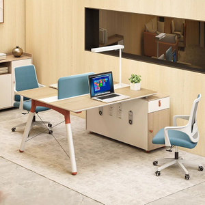 Liyu Office Furniture 3 People Office Desk Open Work Station Cubicle Staff Workstation Desk 2 3 Person Workstation Table