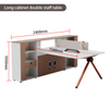 Liyu Modern Modular Office Cubicle Open Work Station Desk with Partition for Staff Modern Office Furniture Table