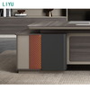 Liyu Luxurious L-Shaped Executive Desk Thickened Tabletop Drawer Storage Wire Routing Box Combination Lock Front Office Table