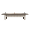 Liyu Furniture Table De Bureau Customized Length Width Multi Person Practical Minimalist White Conference Table