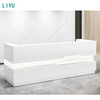Liyu Wholesale Custom High End Wooden Reception Modern Office Furniture Commercial Front Desks Hotels Supermarkets Hospitals