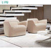 Liyu High Quality Customized Fabric Upholstery Modern Couch Sofa Set Hotel Lobby Hall Reception Area Sofas with Footless